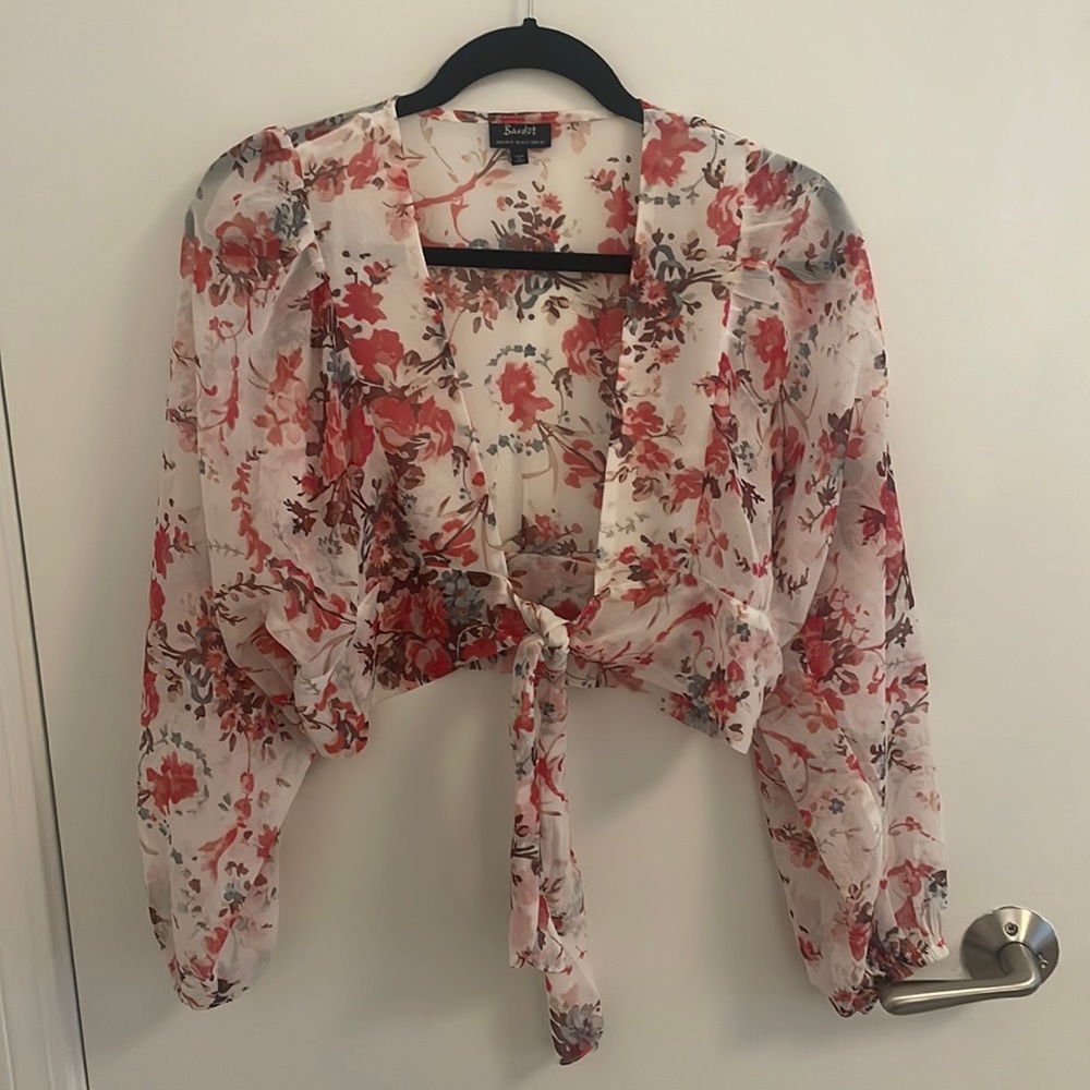 Bardot Floral Top